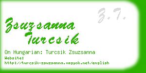 zsuzsanna turcsik business card